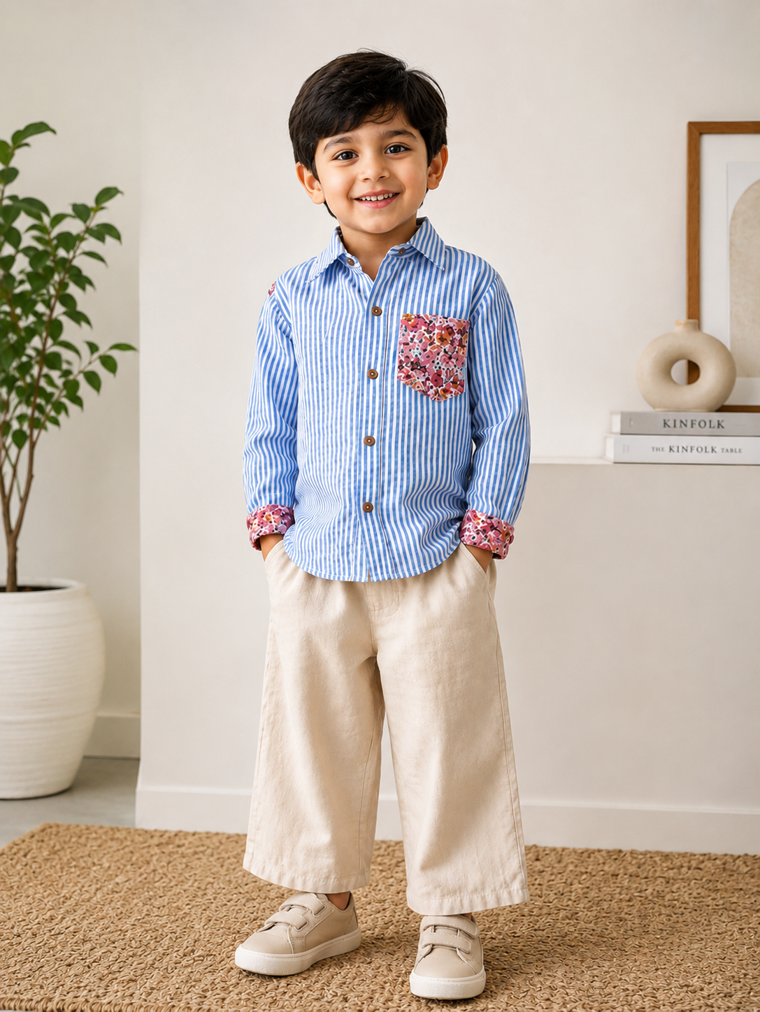 Classic Oxford Check Shirt Set