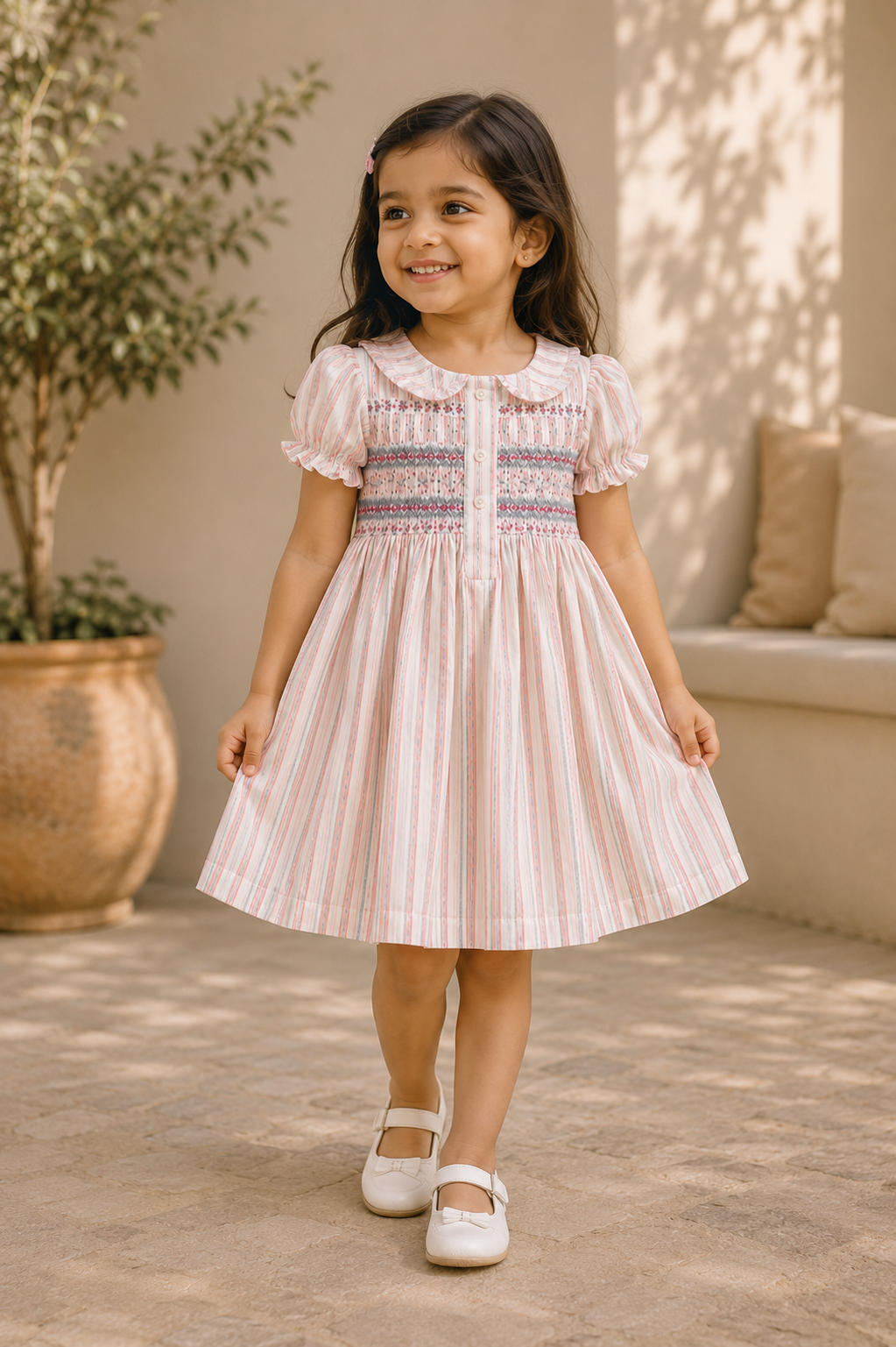 Classic Stripe Smock Frock