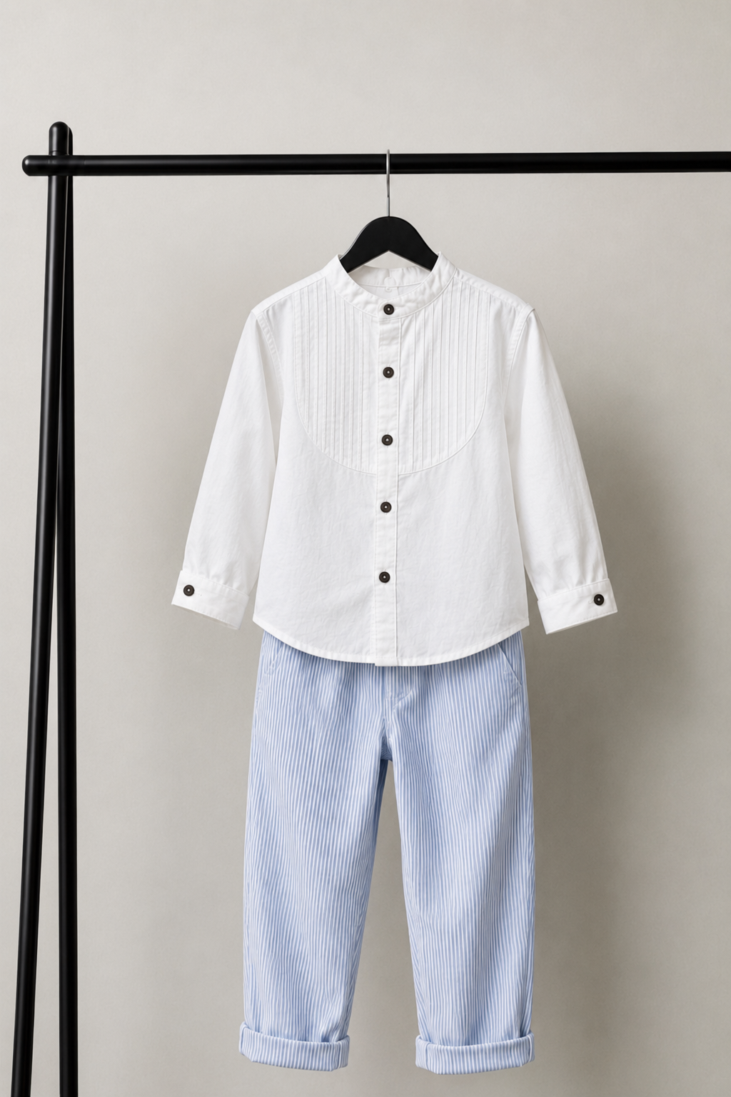 Crisp White & Blue Pant